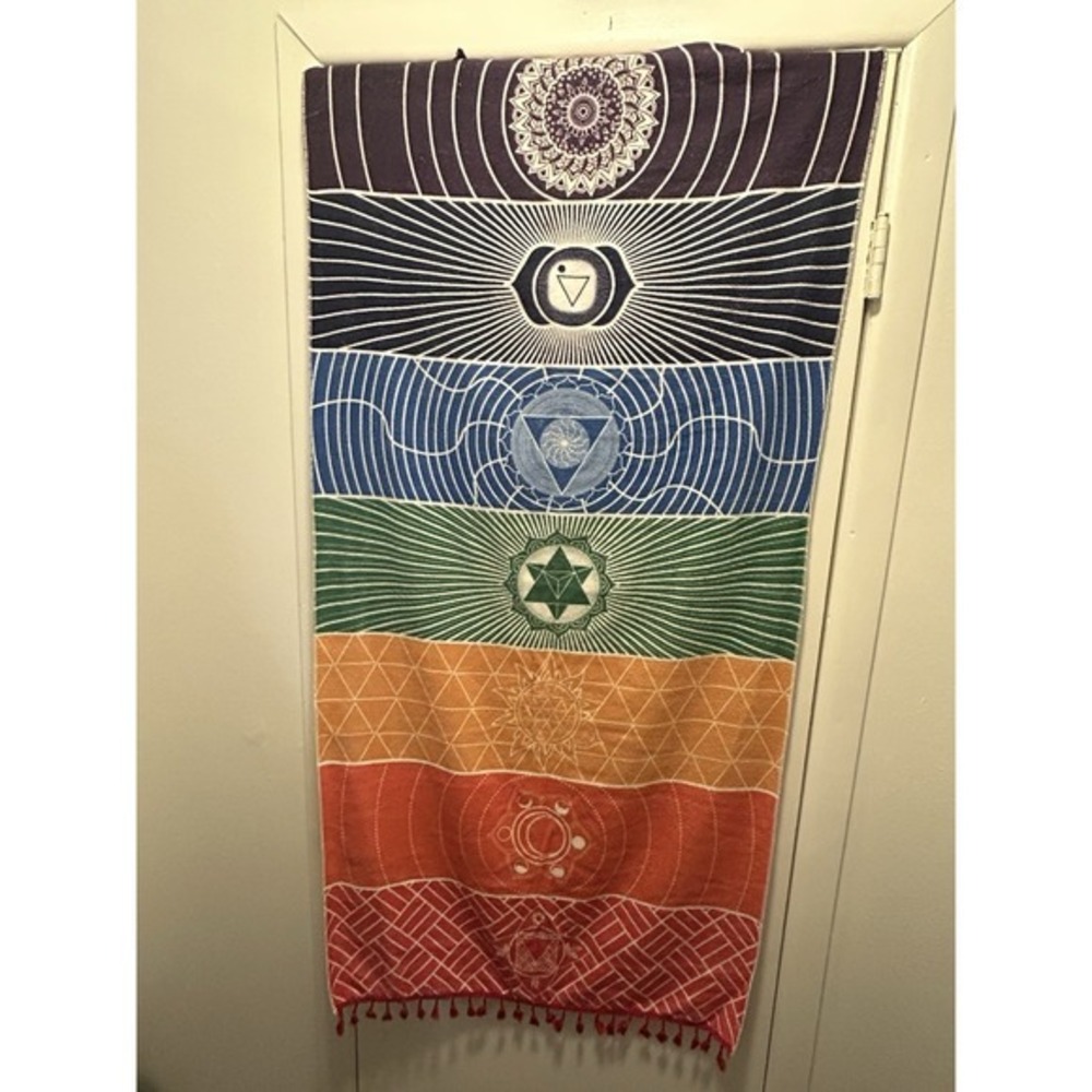 CHAKRA‎ Towel/Tapestry Meditation Yoga Mat Wall Decor Reiki Rug